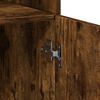 vidaXL Aparador de madera de ingeniería roble ahumado 80x42,5x185 cm