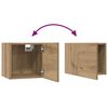 vidaXL Conjunto de mueble de TV 3 pcs Roble artesanal
