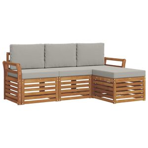 vidaXL Conjunto de sof&aacute;s de exterior 4 uds. 4 plaza