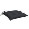 vidaXL Cojines de silla de jard&iacute;n 2 uds tela Oxford negro 50x50x7 cm