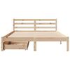 vidaXL Estructura de cama sin colchón madera de pino blanco 150x200 cm