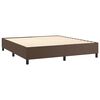 vidaXL Estructura de cama con somier cuero sint&eacute;tico marr&oacute;n 160x200cm
