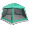 vidaXL Carpa para piscina con desmontables y paredes verde 512x458 cm