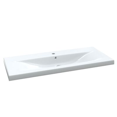 vidaXL Conjunto de muebles de baño 3 piezas blanco brillante