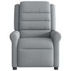 vidaXL Sillón reclinable de masaje de tela gris claro