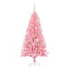 vidaXL Árbol de Navidad con 150 LED con soporte Rosa 150 cm PVC
