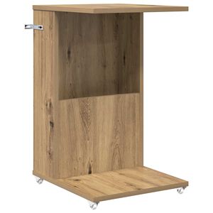 vidaXL Mesa lateral Roble artisan 40 x 35 x 60 cm Madera de ingenier&iacute;a