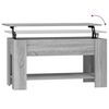 vidaXL Mesa de centro madera de ingenier&iacute;a gris Sonoma 101x49x52 cm