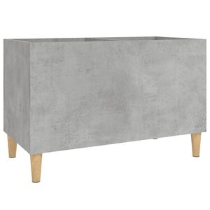 vidaXL Mueble discos madera contrachapada gris hormig&oacute;n 74,5x38x48 cm