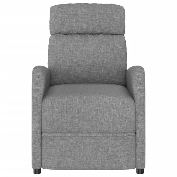 vidaXL Sill&oacute;n de masaje elevable tela gris claro
