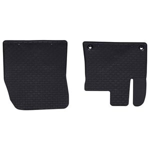 vidaXL Alfombrilla de Coche 2 pcs Negro Goma