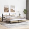 vidaXL Estructura de cama sin colch&oacute;n 183x203 cm madera roble Sonoma