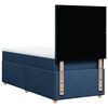 vidaXL Cama box spring con colch&oacute;n tela azul 100x200 cm