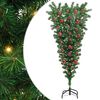 vidaXL &Aacute;rbol de Navidad artificial preiluminado invertido con juego de bolas