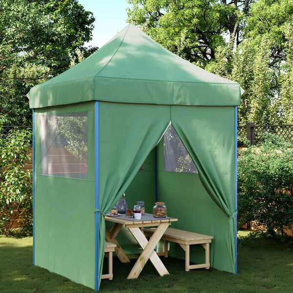 vidaXL Carpa de Fiesta Verde 200 x 200 x 306 cm Tela Oxford