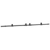 vidaXL Kit de herrajes para puertas correderas acero negro 305 cm