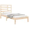 vidaXL Estructura cama individual sin colch&oacute;n madera maciza 75x190 cm
