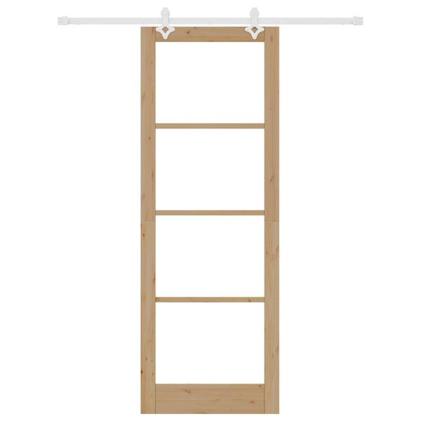 vidaXL Puerta Corredera Natural 83 x 232 cm