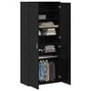 vidaXL Highboard Roble negro 80 x 39 x 178 cm Madera contrachapada