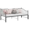 vidaXL Estructura sof&aacute; cama extra&iacute;ble sin colch&oacute;n metal negro 90x200cm