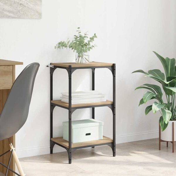 vidaXL Estanter&iacute;a para libros Roble artisan 40 x 33 x 70,5 cm