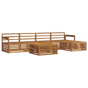 vidaXL Conjunto de sof&aacute;s de exterior 6 pcs Natural