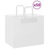 vidaXL Bolsas de papel con asas 50 uds blanca 32x22x28 cm