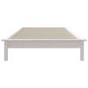 vidaXL Estructura de cama madera maciza de pino blanco 90x200 cm