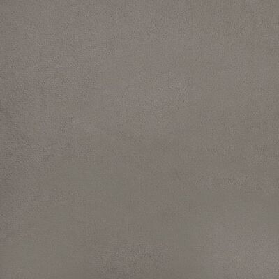 vidaXL Sillón con taburete terciopelo gris claro 60 cm