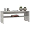 vidaXL Mesa de centro madera contrachapada gris hormig&oacute;n 100x40x40 cm
