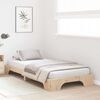 vidaXL Estructura de cama Natural 75 x 190 cm Madera de pino macizo