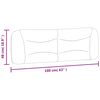 vidaXL Cabecero de cama acolchado Hvar tela negro 160 cm