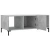 vidaXL Mesa de centro madera contrachapada gris hormig&oacute;n 102x50x40 cm