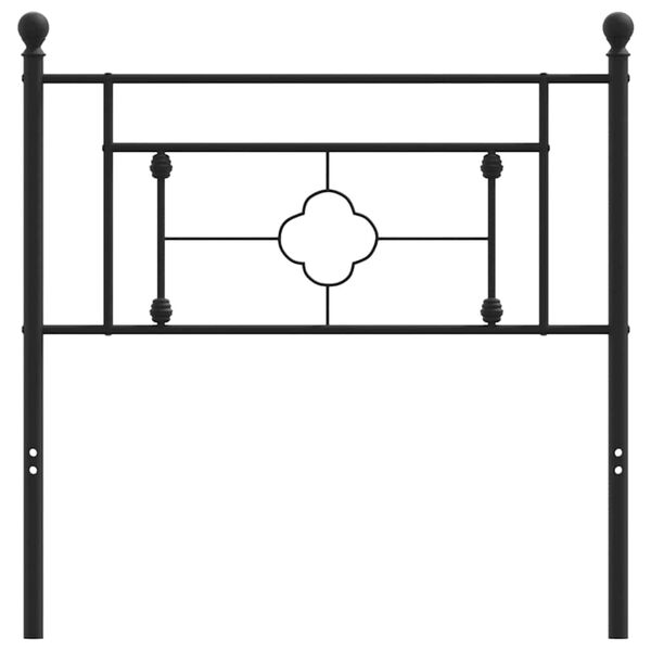 vidaXL Cabecero de repuesto de metal negro 100 cm