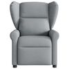 vidaXL Sill&oacute;n reclinable de masaje el&eacute;ctrico tela gris claro