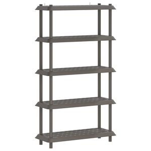 vidaXL Estanter&iacute;a 5 niveles 100 x 40 x 177 cm PP Gris Claro