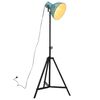 vidaXL L&aacute;mpara de pie azul desgastado 25 W E27 61x61x90/150 cm