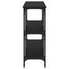 vidaXL Mesa Consola Roble negro 200 x 29 x 75 cm