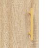 vidaXL Aparador de madera contrachapada roble Sonoma 34,5x34x180 cm