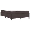 vidaXL Cama tipo Box Spring Marr&oacute;n Oscuro 140 x 190 cm tela