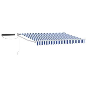 vidaXL Toldo Retr&aacute;ctil El&eacute;ctrico Azul y 2,5 x 2 m