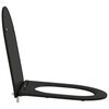 vidaXL Asiento de WC Negro 44 x 36,4 x 3,4 cm Duroplast