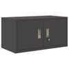vidaXL Armario de almacenamiento Negro 80 x 40 x 40 cm Acero