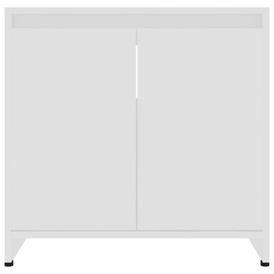 vidaXL Armario de baño madera contrachapada blanco 60x33x61 cm