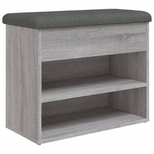 vidaXL Zapatero madera de ingenier&iacute;a gris Sonoma 62x32x50 cm