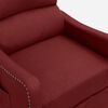 vidaXL Sill&oacute;n de masaje de tela rojo tinto