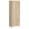 vidaXL Juego de armarios 2 uds. Roble Sonoma Madera de ingenier&iacute;a