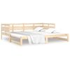 vidaXL Sof&aacute; cama extra&iacute;ble madera maciza de pino 2x(80x200) cm