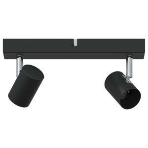 vidaXL Foco de techo con focos Negro 26 x 6,5 x 11,5 cm Metal
