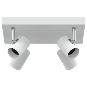 vidaXL Foco de techo con focos 26 x 26 x 11,5 cm Metal